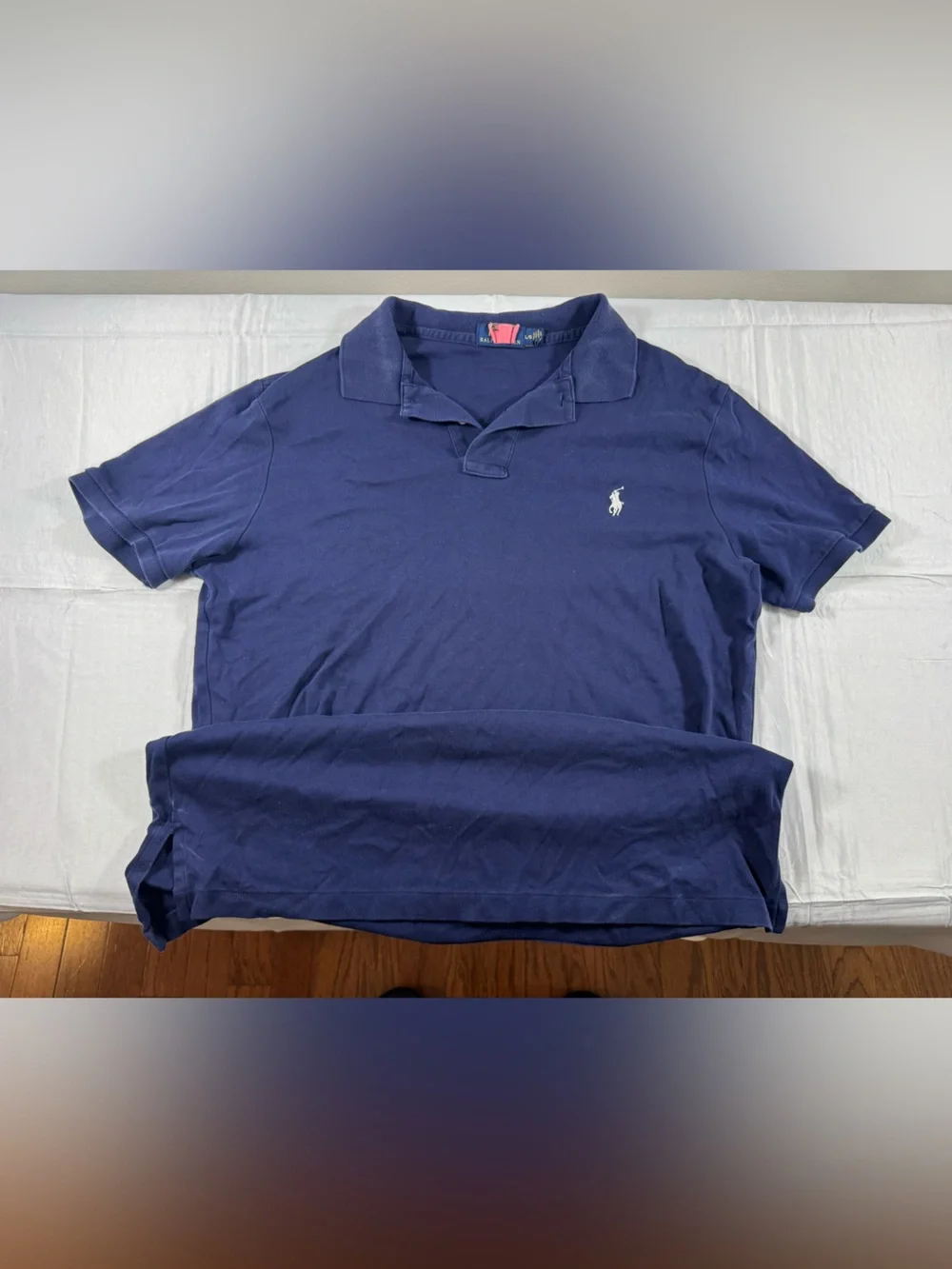 Ralph Lauren Classic Navy Polo with White Pony